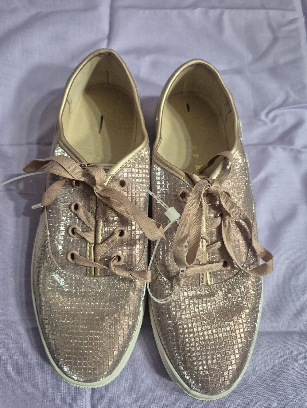 Copper Key Metallic Shoes